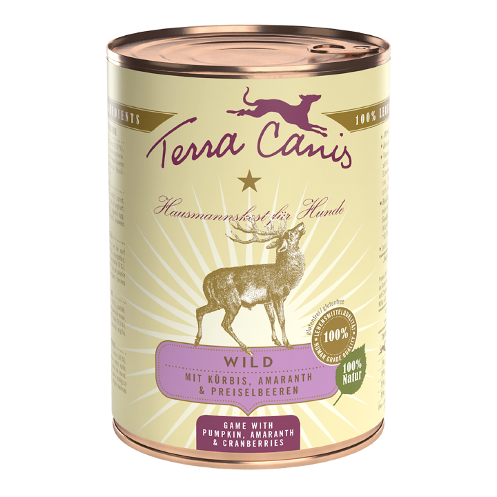 Terra Canis Hunde-Nassfutter Classic Wild mit Kürbis und Amaranth